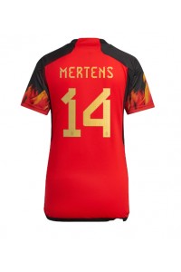 België Dries Mertens #14 Voetbaltruitje Thuis tenue Dames WK 2022 Korte Mouw